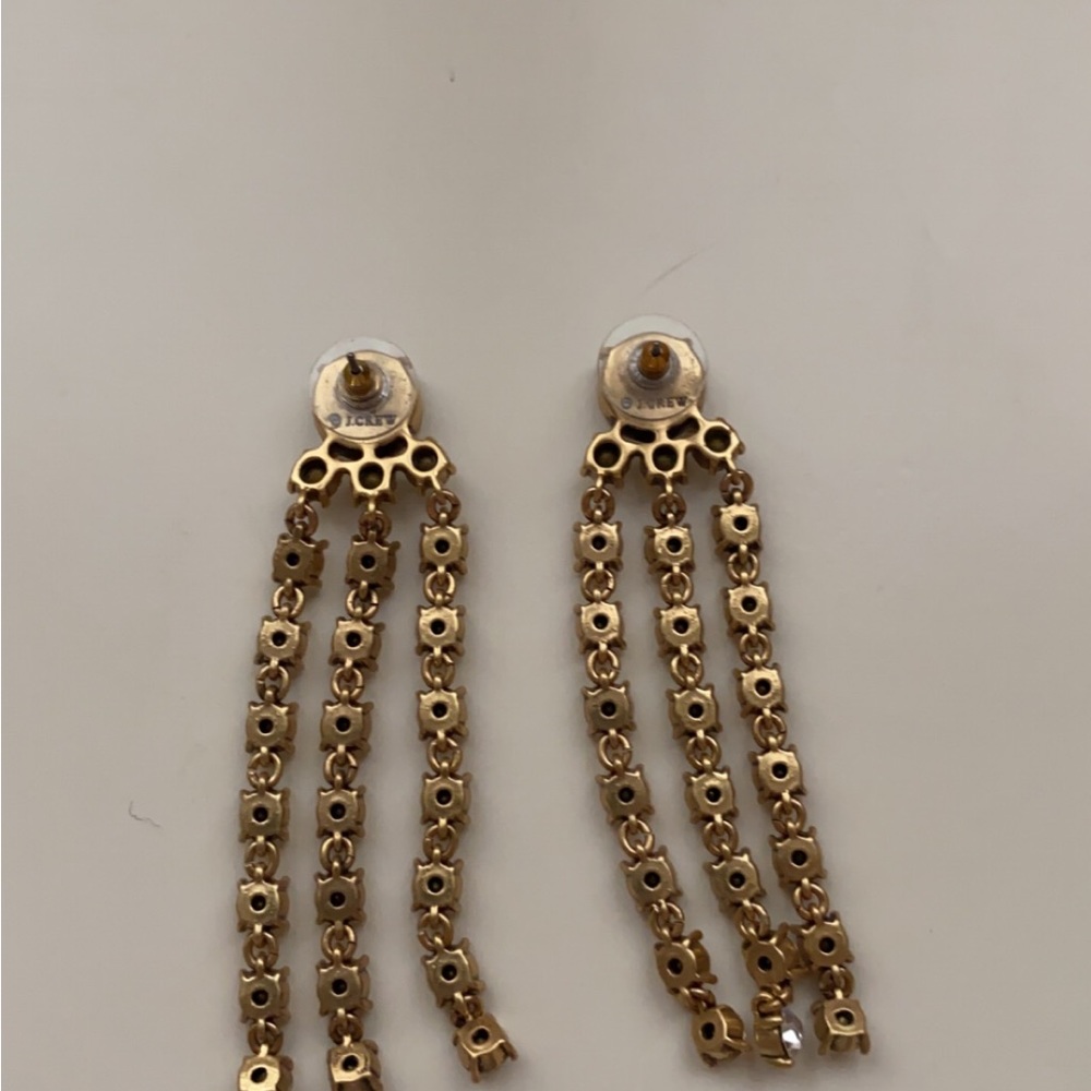 🌟Last Day on Posh🌟 J Crew Crystal Drop Earrings - Picture 2 of 2